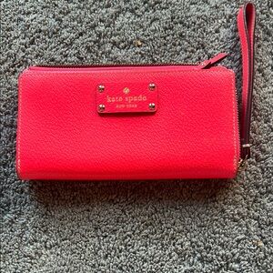 Kate Spade Bright Pink Wristlet Wallet